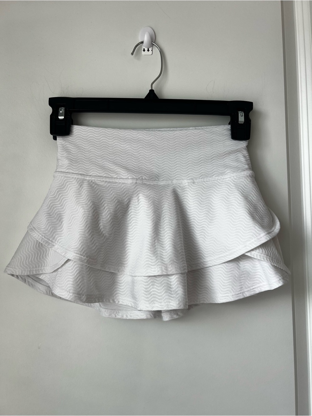 Athleta White Layered Skater Skirt